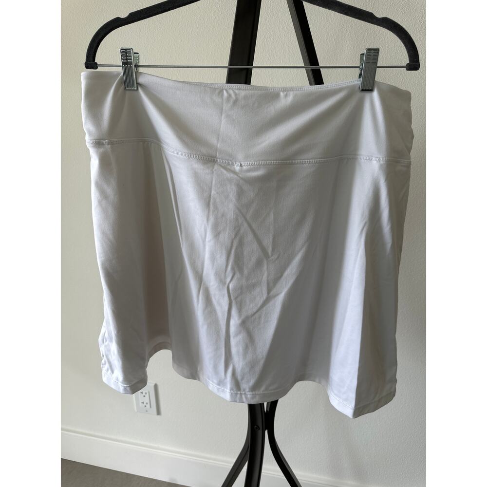 Curvy Plus Size 2x Women’s Golf Skirt Skort White Pocket in Shorts